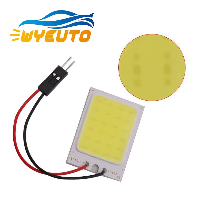 Белый T10 Cob 16SMD 24SMD 36SMD 48SMD автомобиля водить автомобиль Панель лампы авто Интерьер