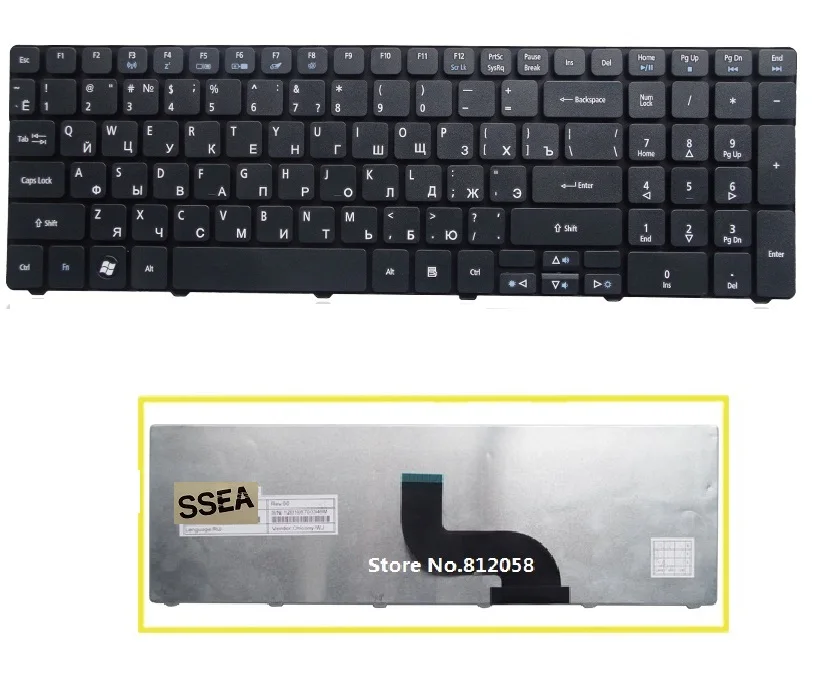 

SSEA New laptop RU Keyboard for Acer Aspire 7739G 7739Z 7739ZG 8940 5552G Russian Keyboard