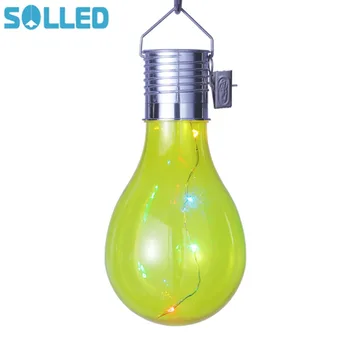 

SOLLED Solar Light LED Hanging Lamp with Light Sensor Decorative Bulb Lawn Lamp Fairy Light for Outdoor Garden Camping