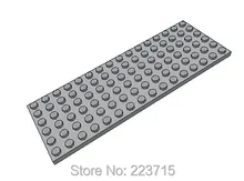 Bloc d'éveil, plaque 6x16x5 pièces, pièce n ° 3027 Compatible avec d'autres particules à assembler