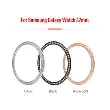 42/46 мм металлический ободок Алмазная стальная шкала кольцо для samsung Galaxy часы кольцо клейкая крышка против царапин Смарт часы аксессуары