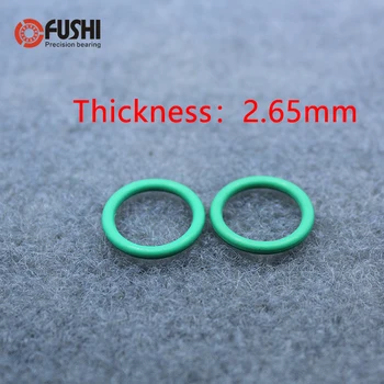 

CS2.65mm FKM Rubber O RING ID 6/7.5/8/8.5/8.75/9/10/10.6/11.2/11.8/12.5/13.2*2.65 mm O-Ring Fluorine Gasket Oil seal Green