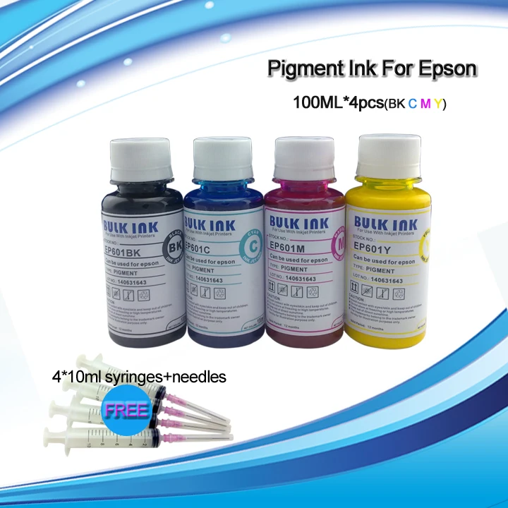 400 мл объемных СНГ пигмент пополнения чернил для epson wf3620 3640 7110 7610 7620 252xl пигментные