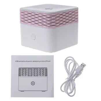 

USB Humidifier Mini Essential Oil Diffuser Aroma Ultrasonic Mist LED Light Super Silent Air Purifier Fresh Aromatherapy Electric