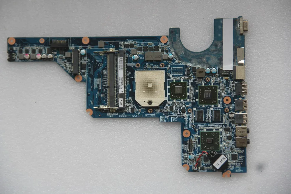 

For HP Pavilion G4 G6 G7 R22 Laptop motherboard DA0R22MB6D1 with 216-0809024 GPU Onboard DDR3 fully tested