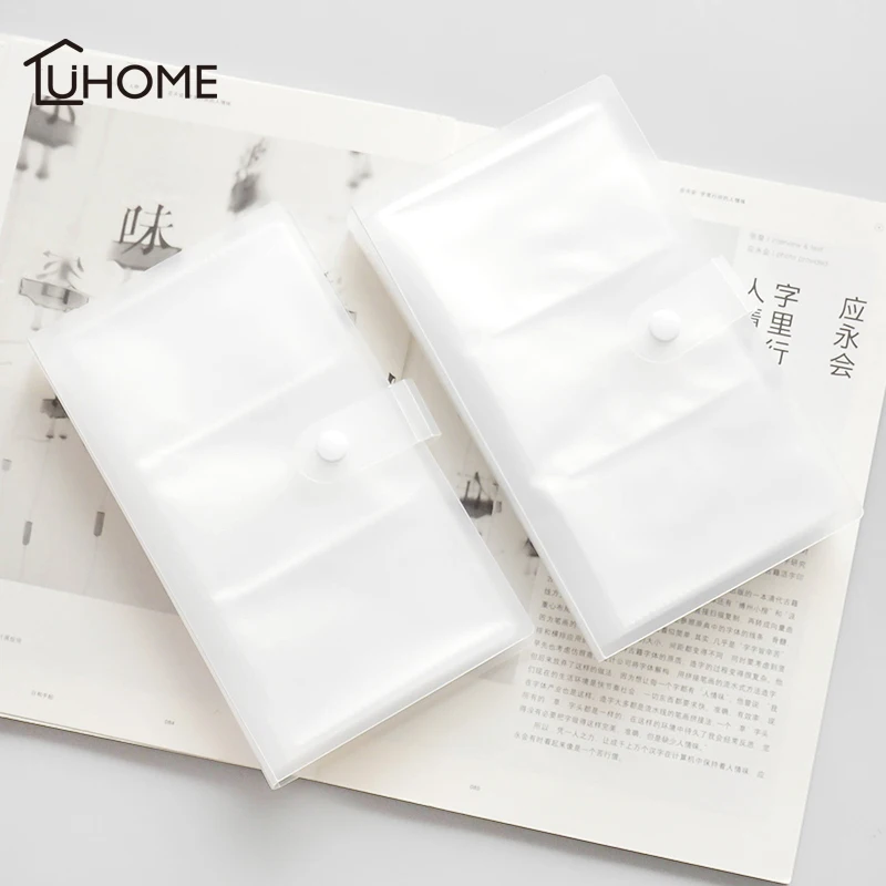 

Transparent 120 Bits Card Case Business Card Holder Men Women Credit Passport Card Storage Bag ID Passport Card Holder