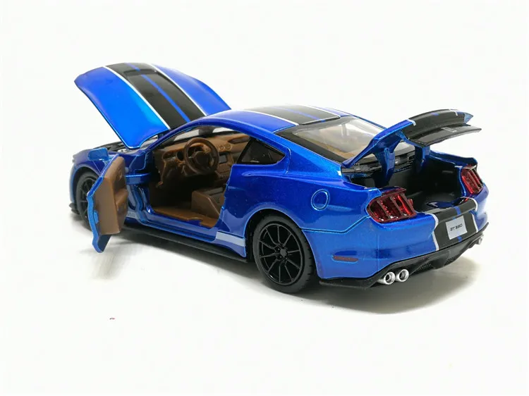 1/32 SHELBY GT350 спортивный автомобиль, игрушечный автомобиль, модель автомобиля из сплава, оттягивающий назад автомобиль, настоящая Лицензионная коллекция, детские игрушки, подарок