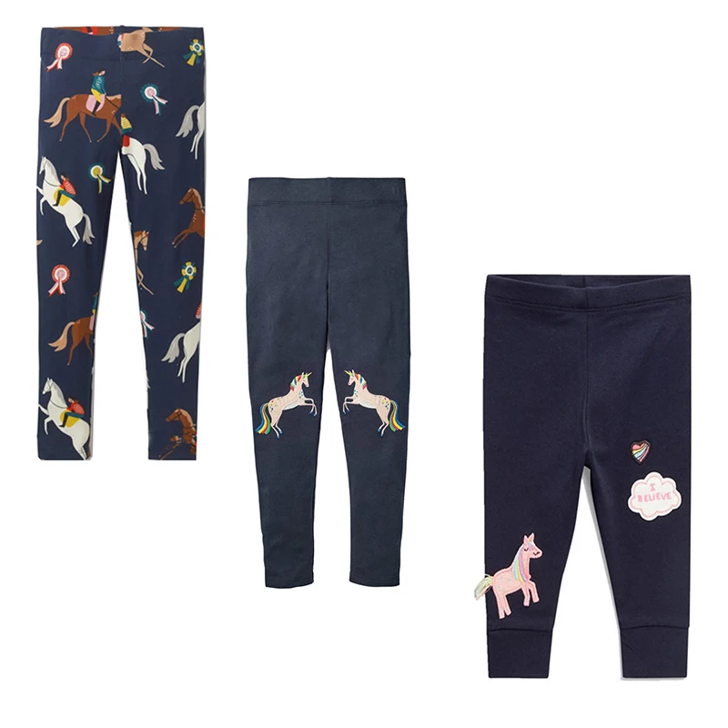

3 Pack Kids Leggings Fille Enfant Unicorn Toddler Leggings Flowers Print Baby Girl Winter Clothes Christmas Toddler Girl Pants