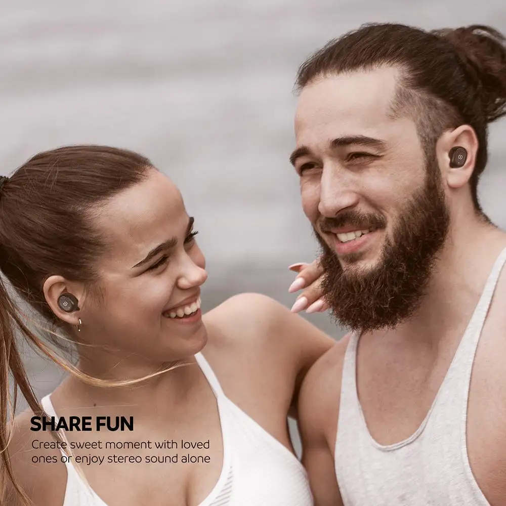 SoundPEATS TWS беспроводные Bluetooth наушники вкладыши супер бас стерео гарнитура