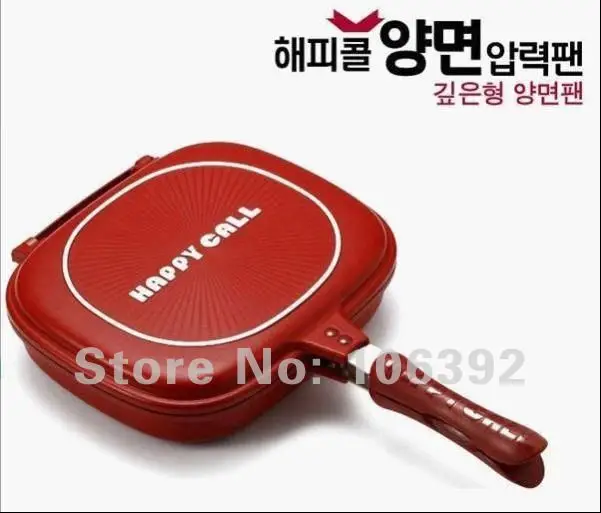 Happycall] Double Sided Pan Jumbo Grill Frying Pan (DHL / Free shipping)
