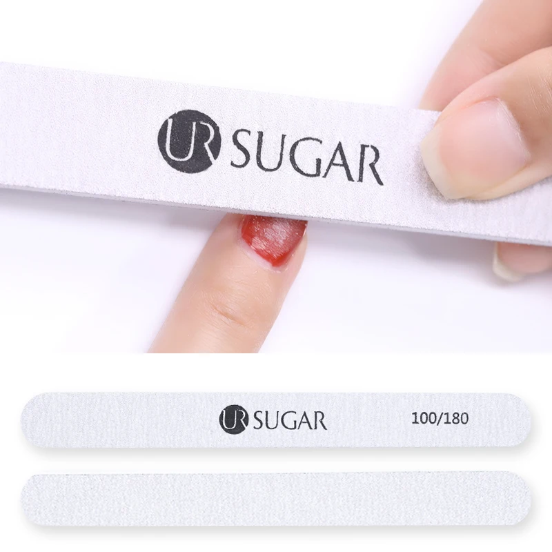 UR SUGAR 4 мм шлифовальная 100/180 зернистая пилка для ногтей шлифовальная Форма Маникюр Педикюр инструмент для дизайна ногтей профессиональные салонные ногти пилка