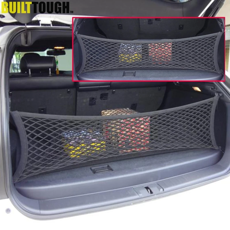 Конверт сетка задний багажник Грузовой крючок с сетью сетка эластичный багаж автомобильные аксессуары 90*30 см подходит для внедорожника на заднем сиденье органайзер для хранения