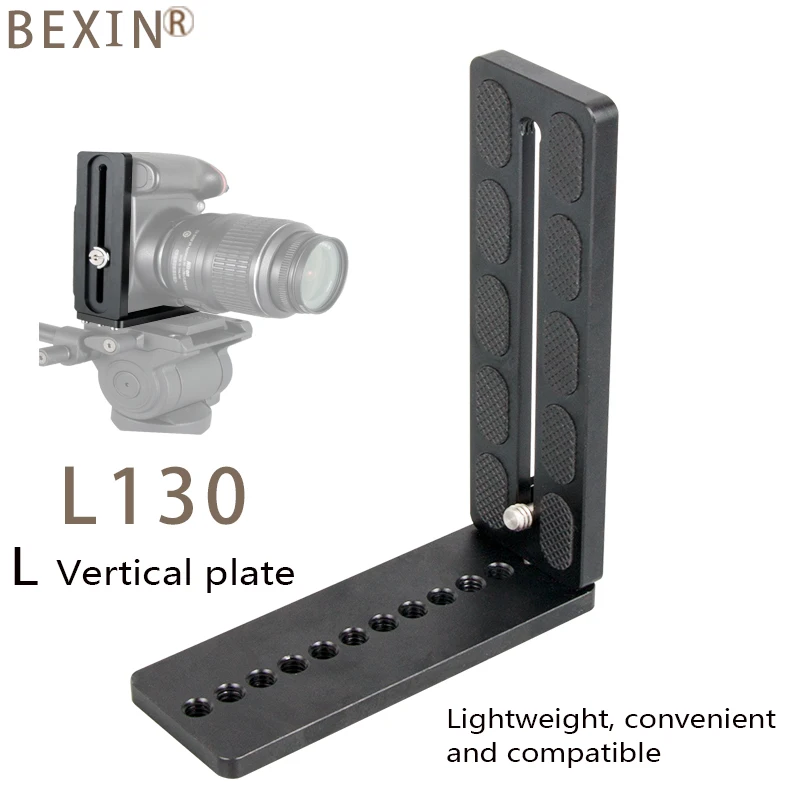 

Quick Release L Plate Porous adjustment Universal Bracket Lengthen 1/4"Screw Mount for Digital Camera for Arca Swiss Standard