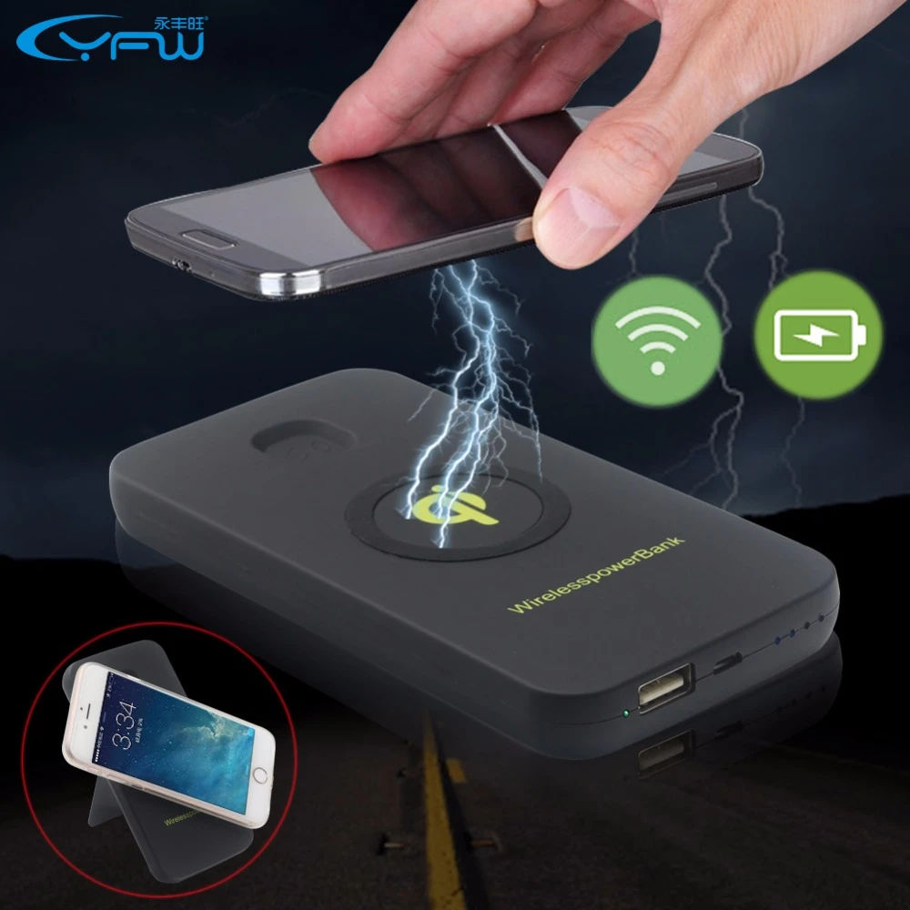Qi inalámbrico portátiles 6000 batería cargador portátil USB powerbank para teléfonos celulares|charging pad|qi wirelessqi wireless power - AliExpress