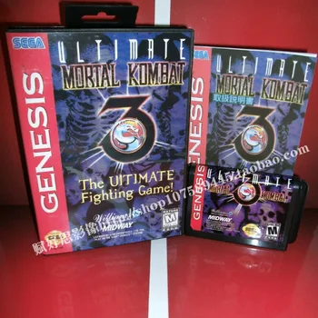 

Sega MD game - MK 3 the ultimate fighting game with Box and Manual for 16 bit Sega MD game Cartridge Megadrive Genesis system