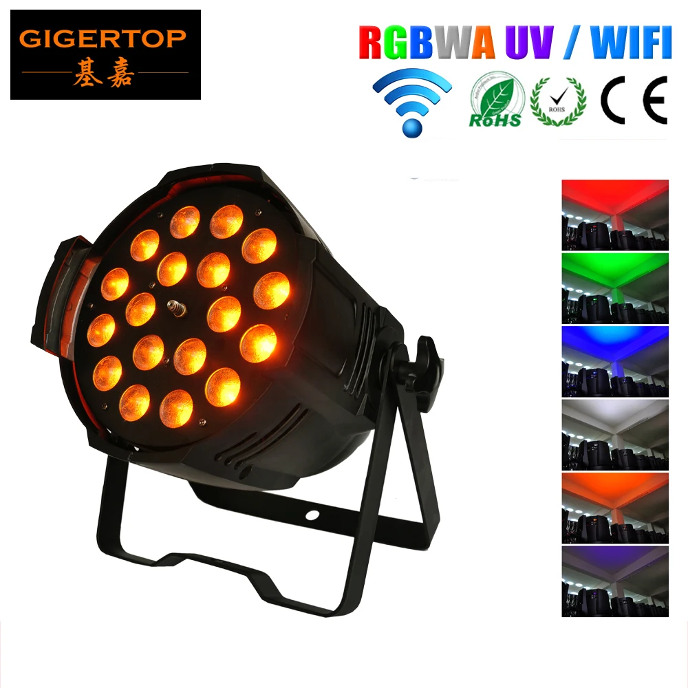 TP P80B Stage Light 18x18W Led Par Zoom Light RGBWA UV 6IN1 UV WIRELESS