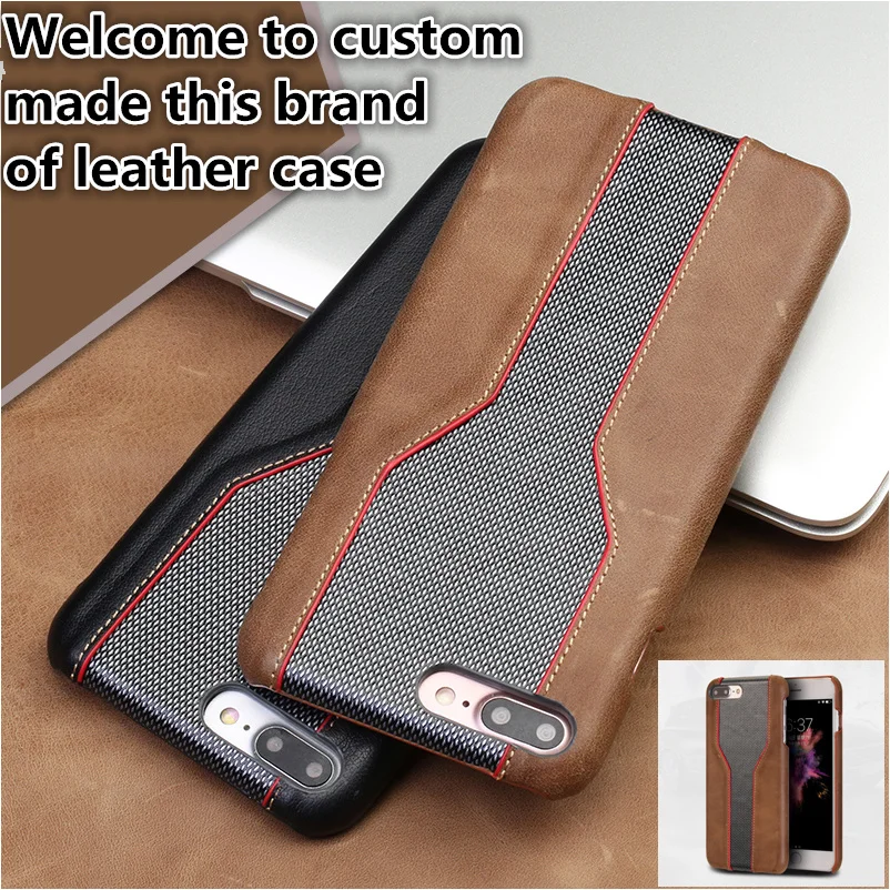  SS15 Genuine leather half-wrapped cover for Apple iPhone 8 Plus(5.5') phone cover for Apple iPhone 