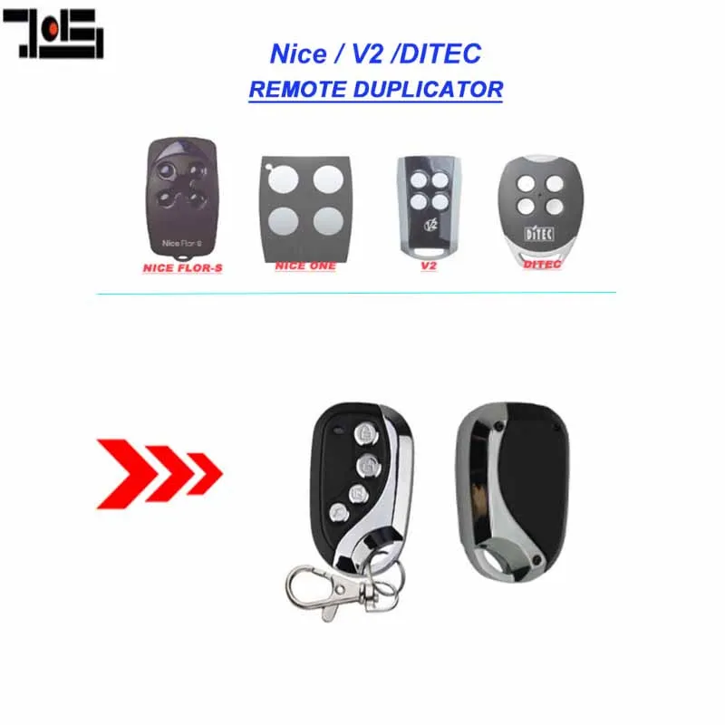 

2pcs DITEC GOL4 NICE V2 Rolling Code Gate Door Remote Control 433.92mhz