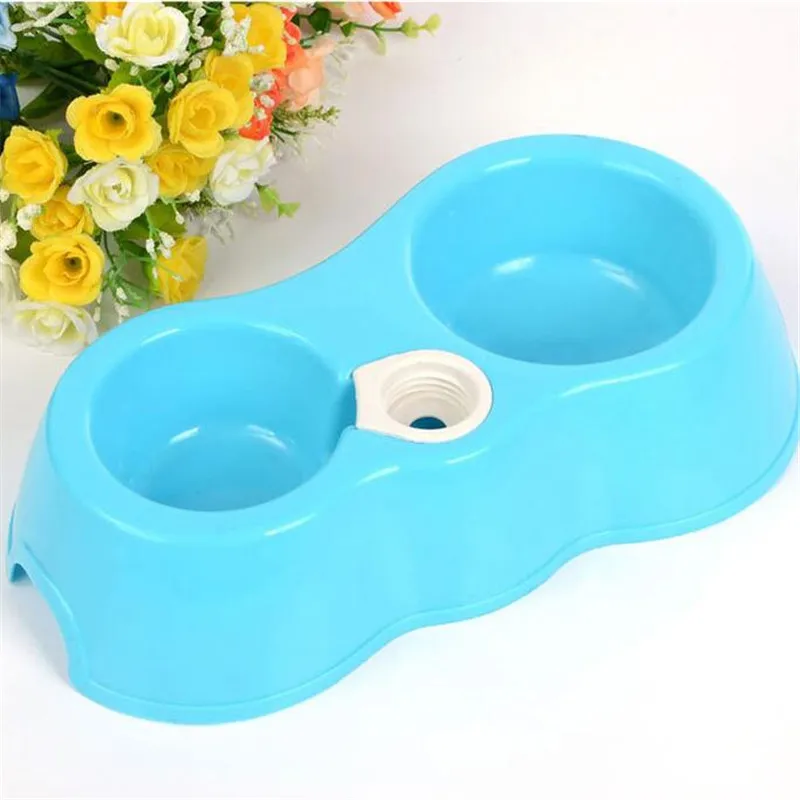 Double Space Travel Bowl for Dogs Durable Resin Dog Food