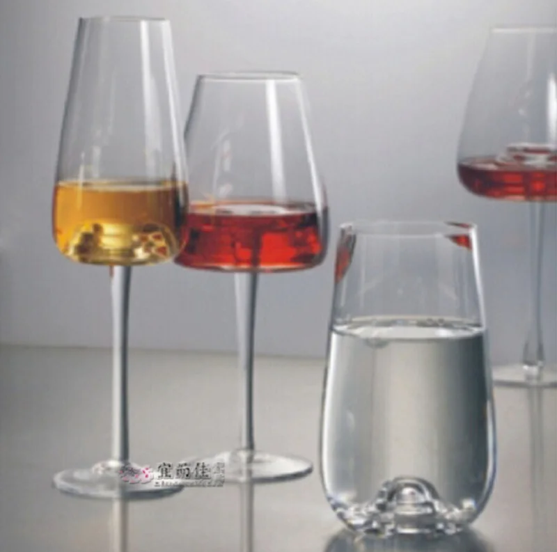 

Red wine champagne glass thread wave Circle Cup art features special ornamental Hotel creative personality closing red wine