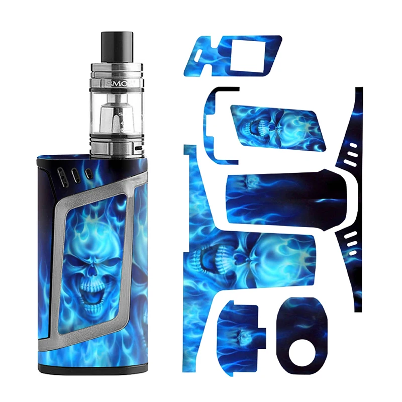 Синий дизайн черепа для Smok Alien 220 виниловый чехол Вт комплект наклеек 0077|Наклейки|