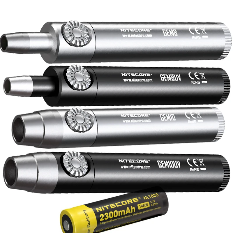 NITECORE GEM8 GEM8UV GEM10 GEM10UV ювелирный светильник 18650 лм CREE XP L HI V3 светодиодный фонарик с
