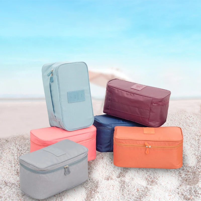 المرأة حقيبة التخزين للماء إكسسوارات السفر الجوارب/الملابس الداخلية/الصدرية المنظم التجميل ماكياج الحقيبة حالة حقيبة 6 ألوان