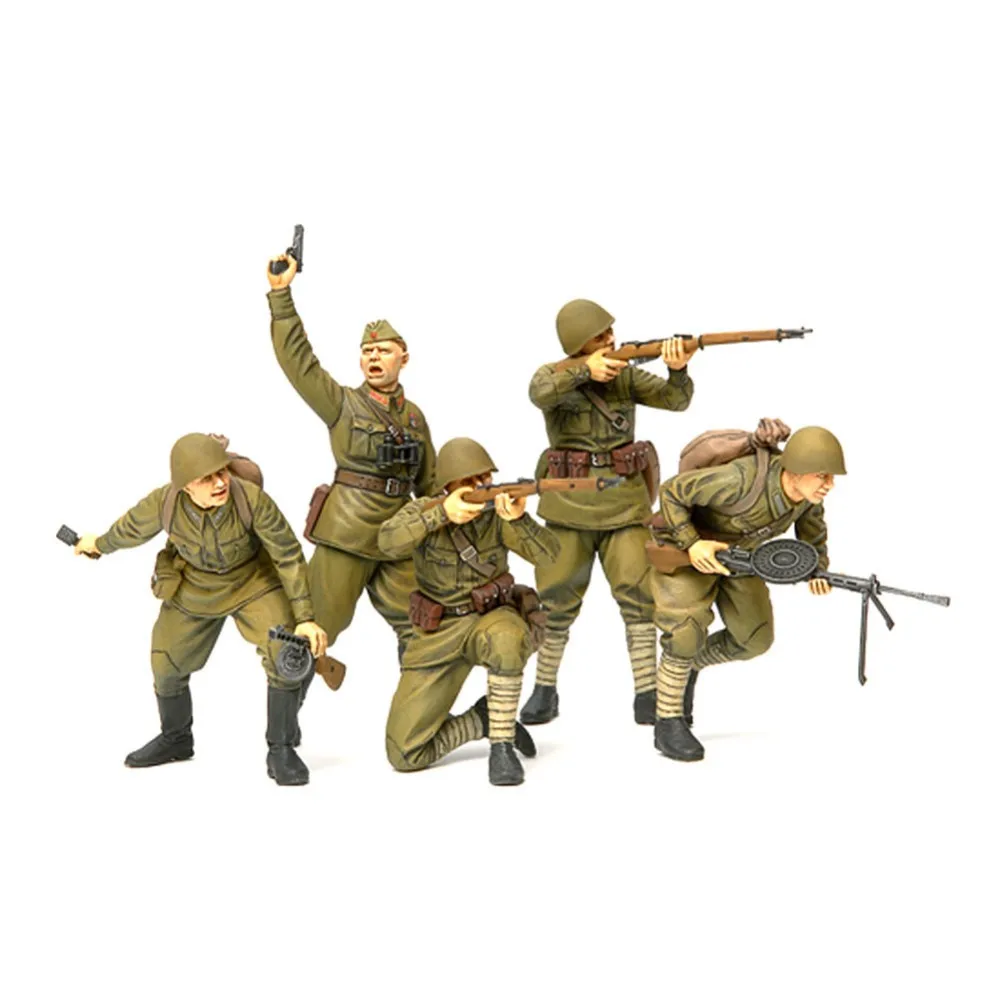 

Tamiya 35311 1/35 Russian Assault Infantry 1941-1942 Set Miniatures Assembly Military figures Model Building Kits oh RC toy