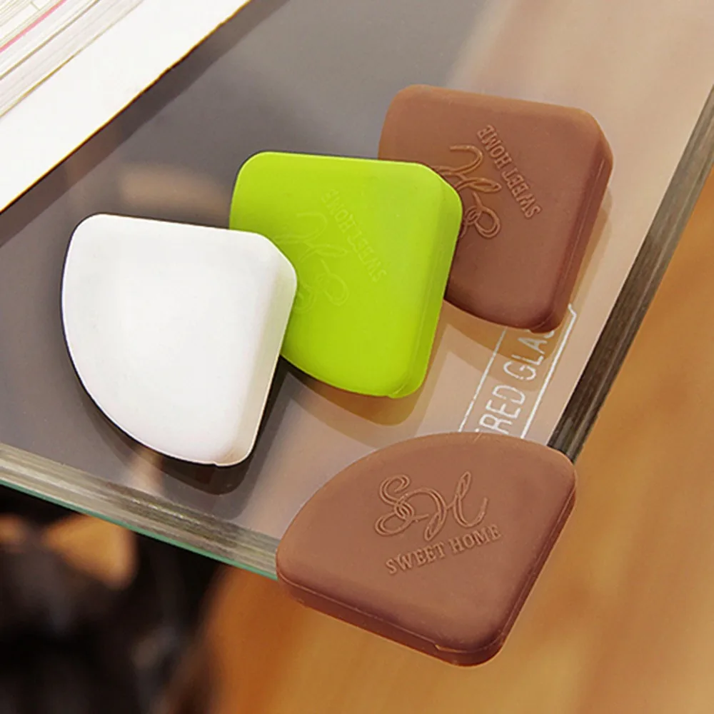 

4Pcs/set Children Safety Table Desk Protection Cover Baby Safe Crash Corner Guards Pads Table Corner Cover Hit Protection