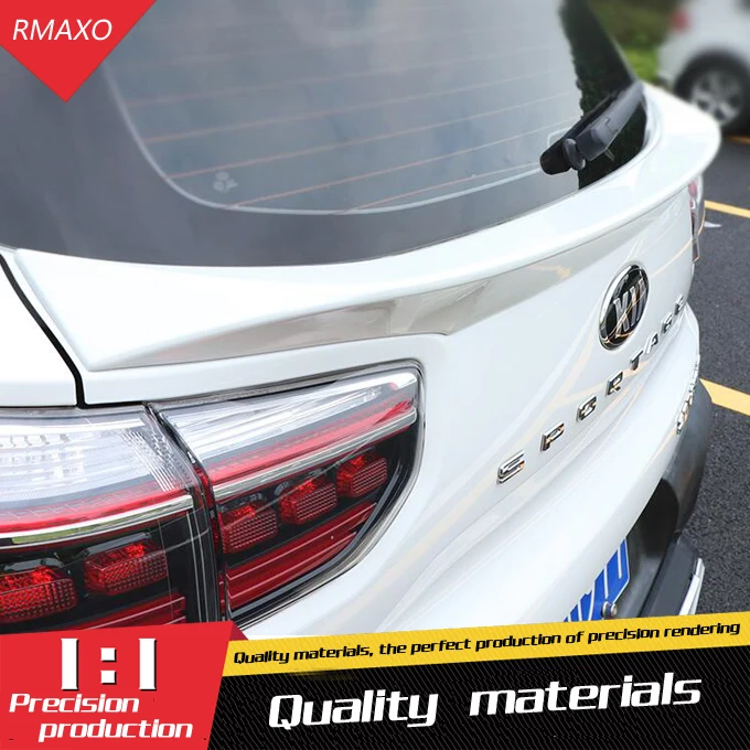 

For Kia Sportage ROOF Spoiler 2018-2019 ABS Material Car Rear Wing Primer Color Rear Spoiler For Kia Sportage ROOF Spoiler