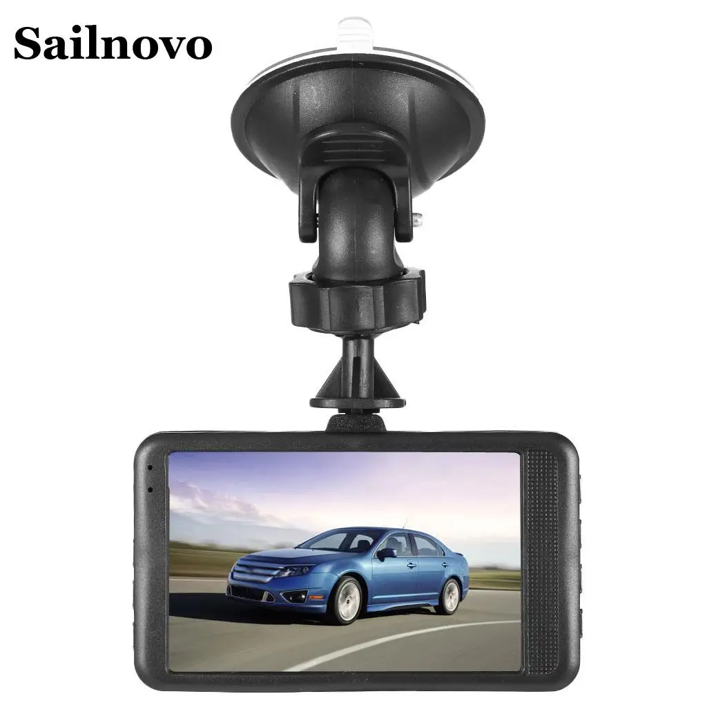 Wookrays Видеорегистраторы для автомобилей 3 дюймов Экран 1080P HD Dash Камера USB/HDMI 140