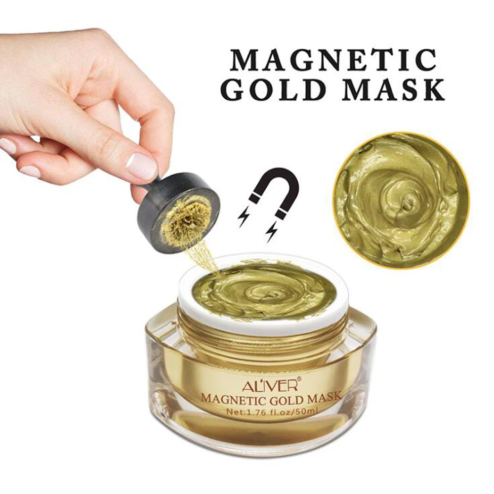 ALIVER Gold Mask Facial Mask Dead Sea Mud Vitamin A + Vitamin E Washable Deep Hydration