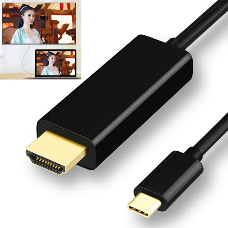 Baolyda USB C на HDMI кабель 1080 P 4 K 1,8 m Тип C на HDMI портом Thunderbolt 3 для MacBook samsung S9/S8 huawei Коврики 20 P20 Pro USB-C HD