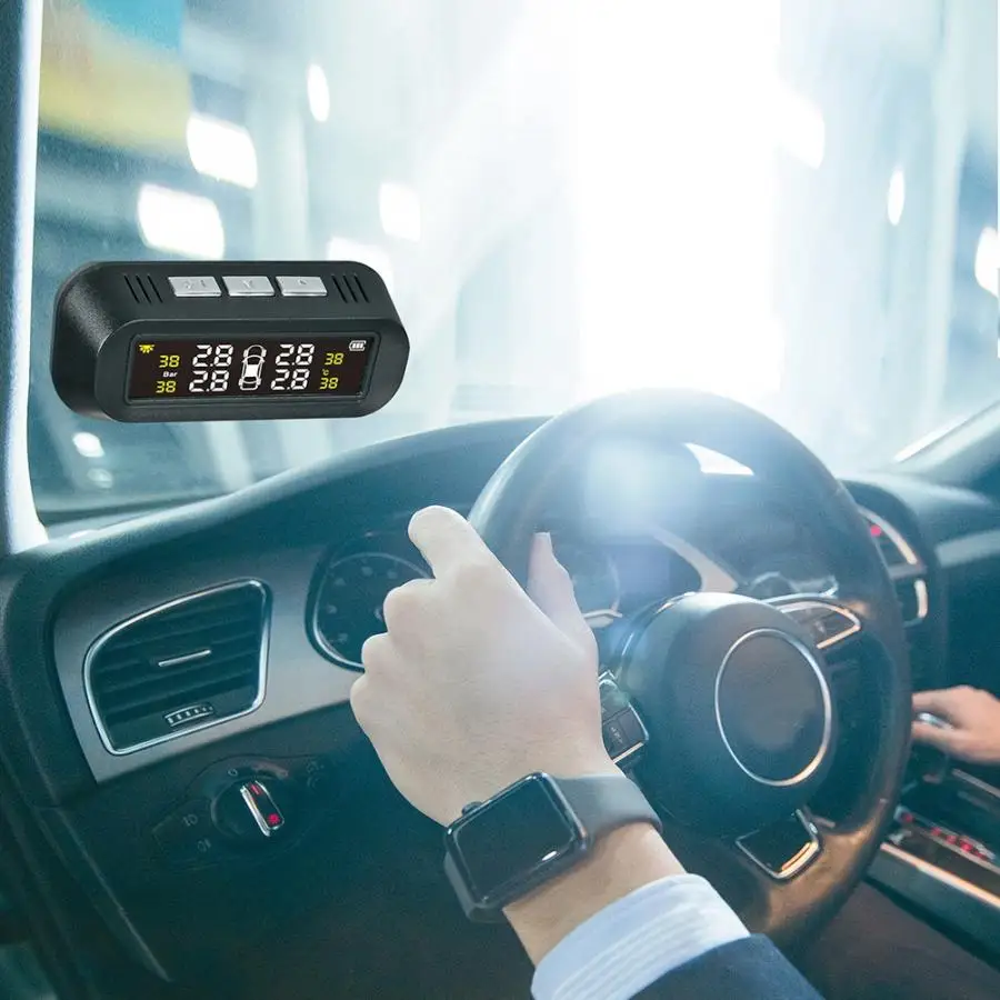 Автомобильный TPMS TY16 монитор давления в шинах Система солнечной энергии внешний цифровой датчик давления в шинах автомобили