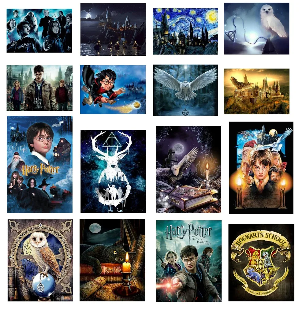 

Full Square Drill 5D DIY Diamond Painting Harry Potter deer owl 3D Embroidery Cross Stitch Mosaic Decor Gift