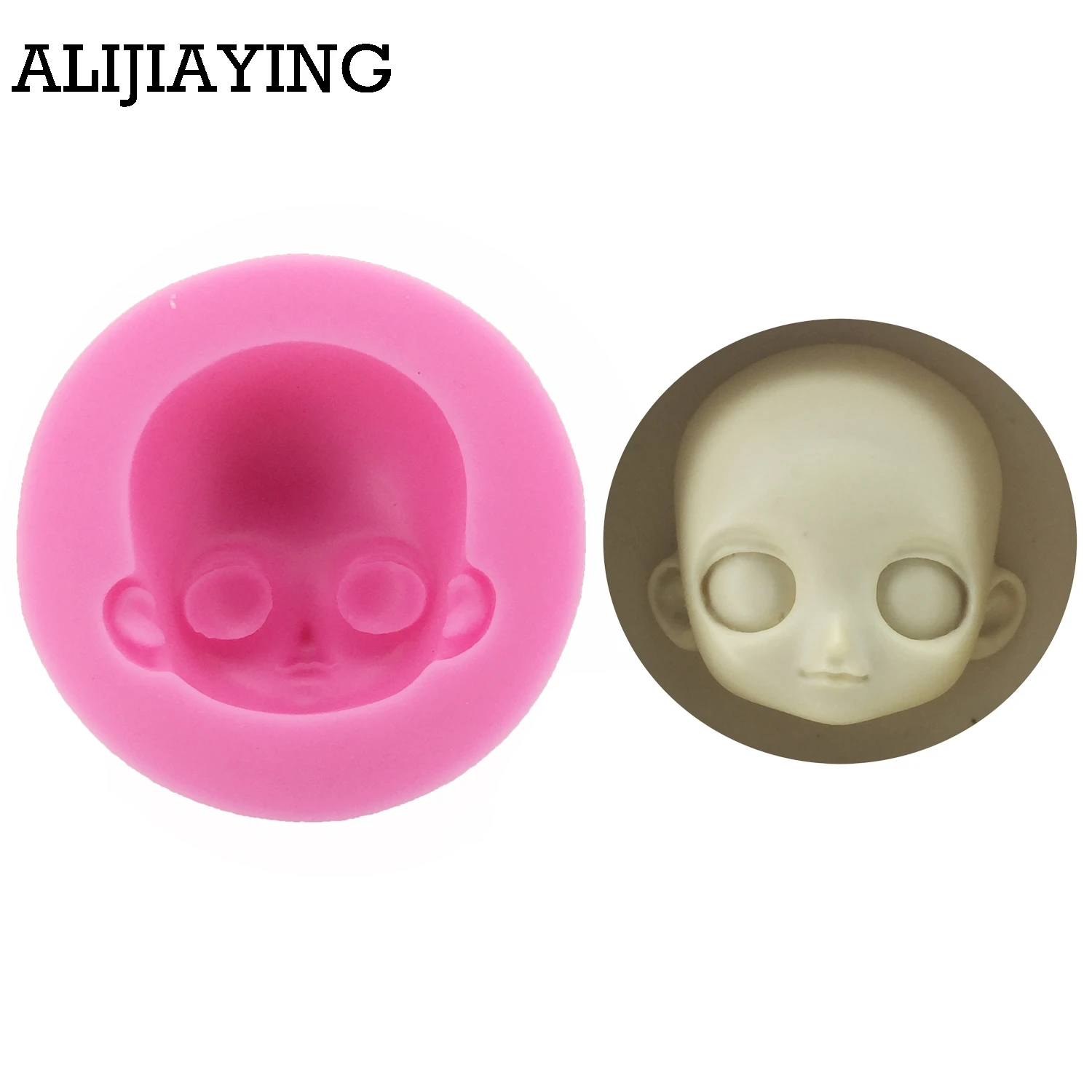 

M0920 Baby Face Silicone Mold Chocolate Polymer Clay Craft Molds Handmade Craft Dolls Face Mold Sugar craft Mould Baking Tools