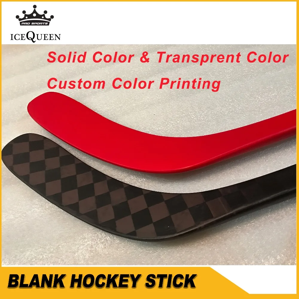 [Custom stick] Бесплатная доставка пустая хоккейная палка с Карбоновым плетением на