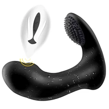 Male Prostate Massager Anal Vibrator Silicone 12 Speeds Butt Plug Sex Toys for Men Anal Toys Male Masturbator for Adult