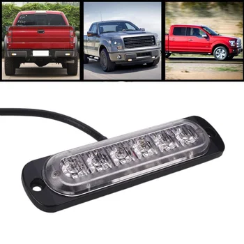 

Vehemo 6LED Emergency Strobe Flashing Warning Lights Round Car Roof Police Lightbar Road Safety Warning Light Truck SUV