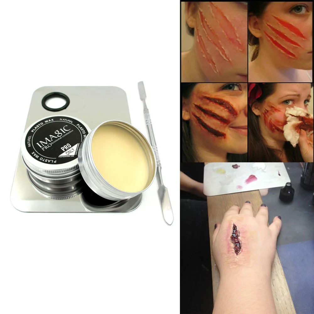 wax special skin halloween make cut wound artificial conceal palette eyebrow effect nature party scar fake