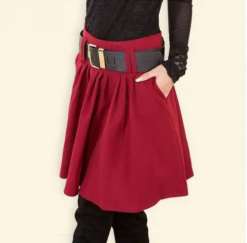 Online 2018 nuevo estilo más la falda negra del tamaño de la falda de las mujeres del otoño del invierno de la falda de la cintura alta de las mujeres faldas delgadas del ajuste mujer