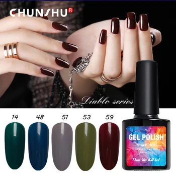

ChunShu Polish Gel Set All For Manicure Salon 88Colors Varnish Semi Permanent Top Coat UV LED Gel Soak Off Nail Art gel Polish