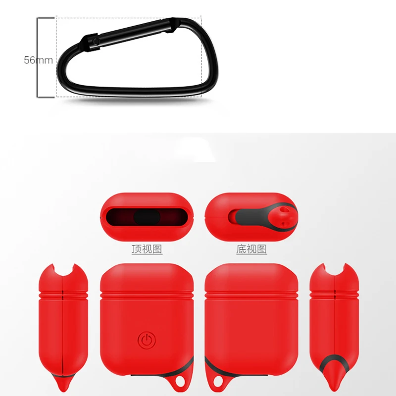 For Air pods Case Silicone Soft Bluetooth Earphoens Cover For Air Pods Comfortable Silicon Cases For Airpods 2019 New DropShip (3)