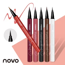 Novo, 6 цветов, подводка для глаз, карандаш, окончательный, стойкий, водостойкий, жидкий, гладкий, подводка для глаз, карандаш, красота, Хороший макияж, косметические инструменты