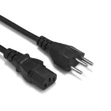 2pcs Swiss Power Cable Switzerland Plug IEC C13 AC Power Extension Cord 1.5m 18AWG For PC Computer Monitor LG Sony TV 3D Printer