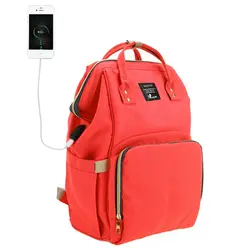 USB детские сумки для мамы Многоцелевая сумка для подгузников водостойкая сумка для инвалидных колясок детские сумки для подгузников