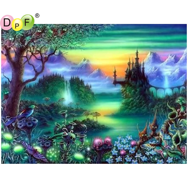 DPF DIY fairyland 5D полностью квадратные поделки алмазная вышивка рукоделие живопись