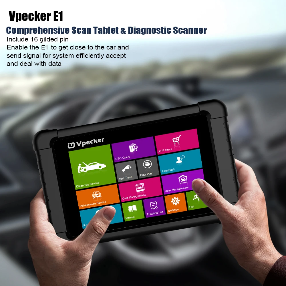 Vpecker E1 OBD2 автомобильный диагностический сканер полная система ABS SRS EPB DPF