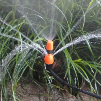 

10pcs Drip Sprinkler Irrigation Mist And Drip Sprinkler Greenhouse Adjustable Watering Hose Garden Sprinklers E5M