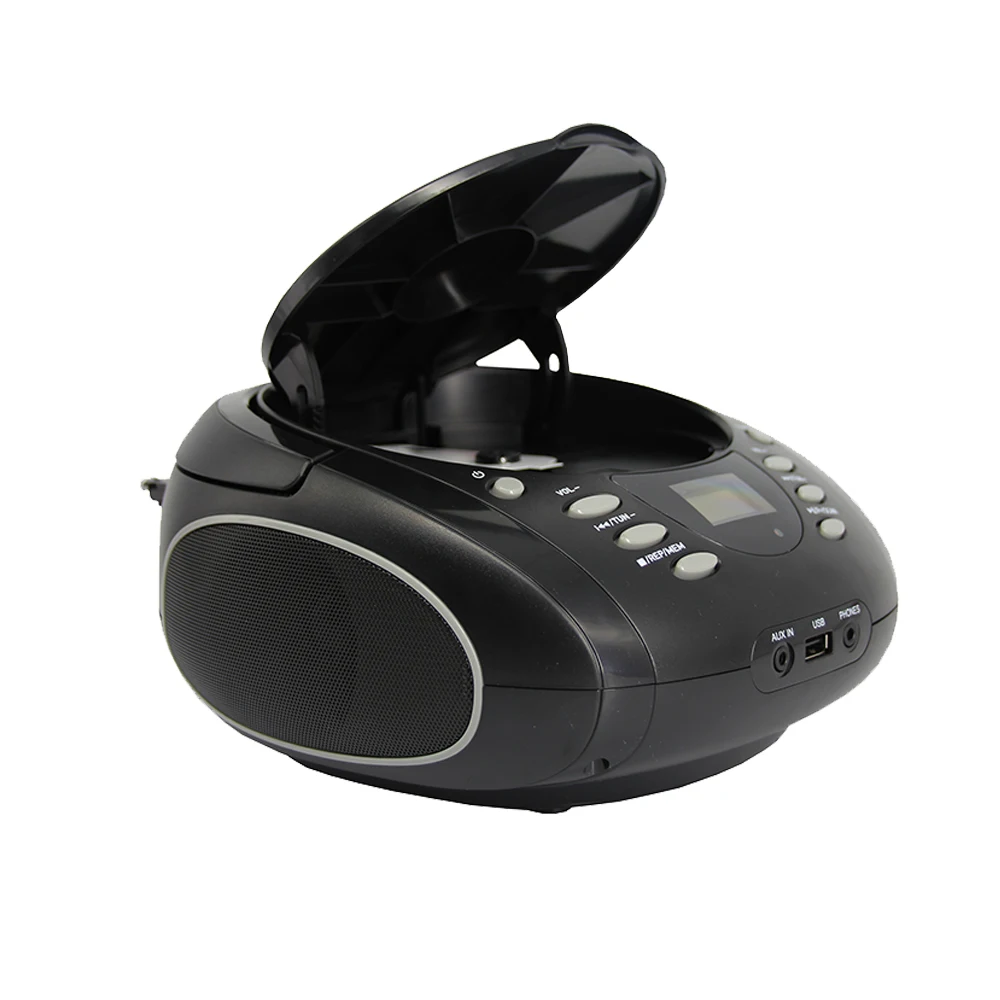 LONPOO Bluetooth CD диск плейер портативный cd плеер USB Boombox сабвуферный Стереодинамик fm